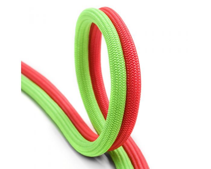 Fixe - Rope Zen Nature Ø 8,1 mm - Corde à double - Neon Pink / White | 50 m