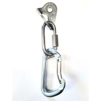 Modular Sport Anchor - Stainless hanger & QL / Plated steel Carabiner - 3/8"