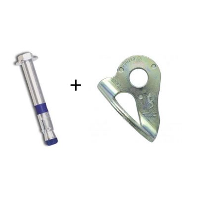 Plated Steel 1/2" x 3-1/2" Bolt (R6932) + FIXE Plated Steel Hanger (015-1/2)