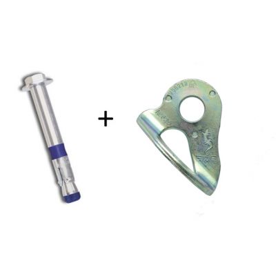 Plated Steel 1/2" x 3-1/2" Bolt (R6932) + Fixe Plated Steel 1/2 Bolt Hanger